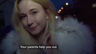 Cuki szőke utcai pickup vad szex
