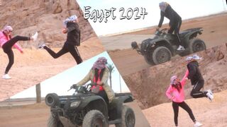 Motor, mellek és vad szex: felizgat, ahogy a sínai-sivatagban robog egy dögös csaj, Egyiptom 2024